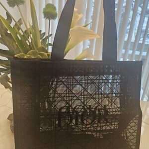 Dior Elegant Black Mesh Tote - Gift With Purchase